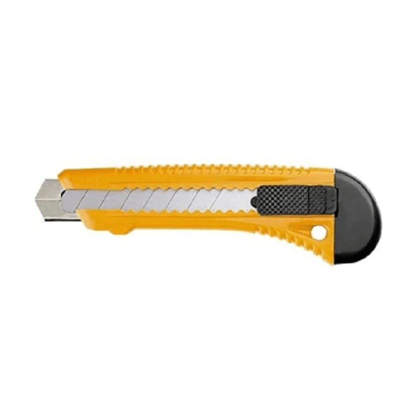Knife, 18 mm, retractable blade, metal guide