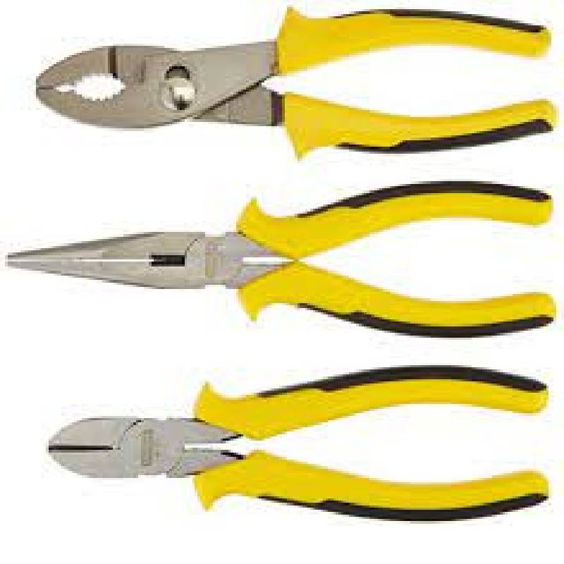 3 PIECES SET - BIMATERIAL PLIERS 3 PIECES SET - BIMATERIAL PLIERS