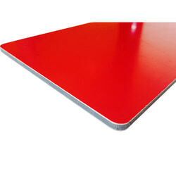 ALUMINUM COMPOSITE PANEL 4'X8'X3MM PE832 PURE RED - Image 1