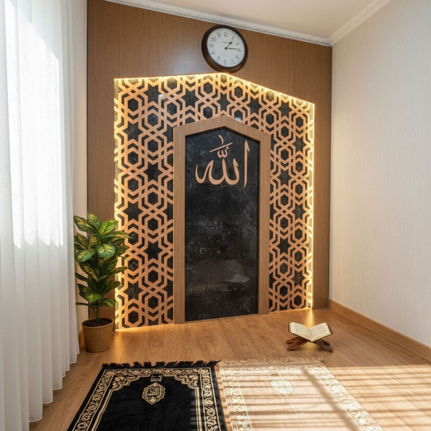Illuminated-Wooden-Prayer-Niche
