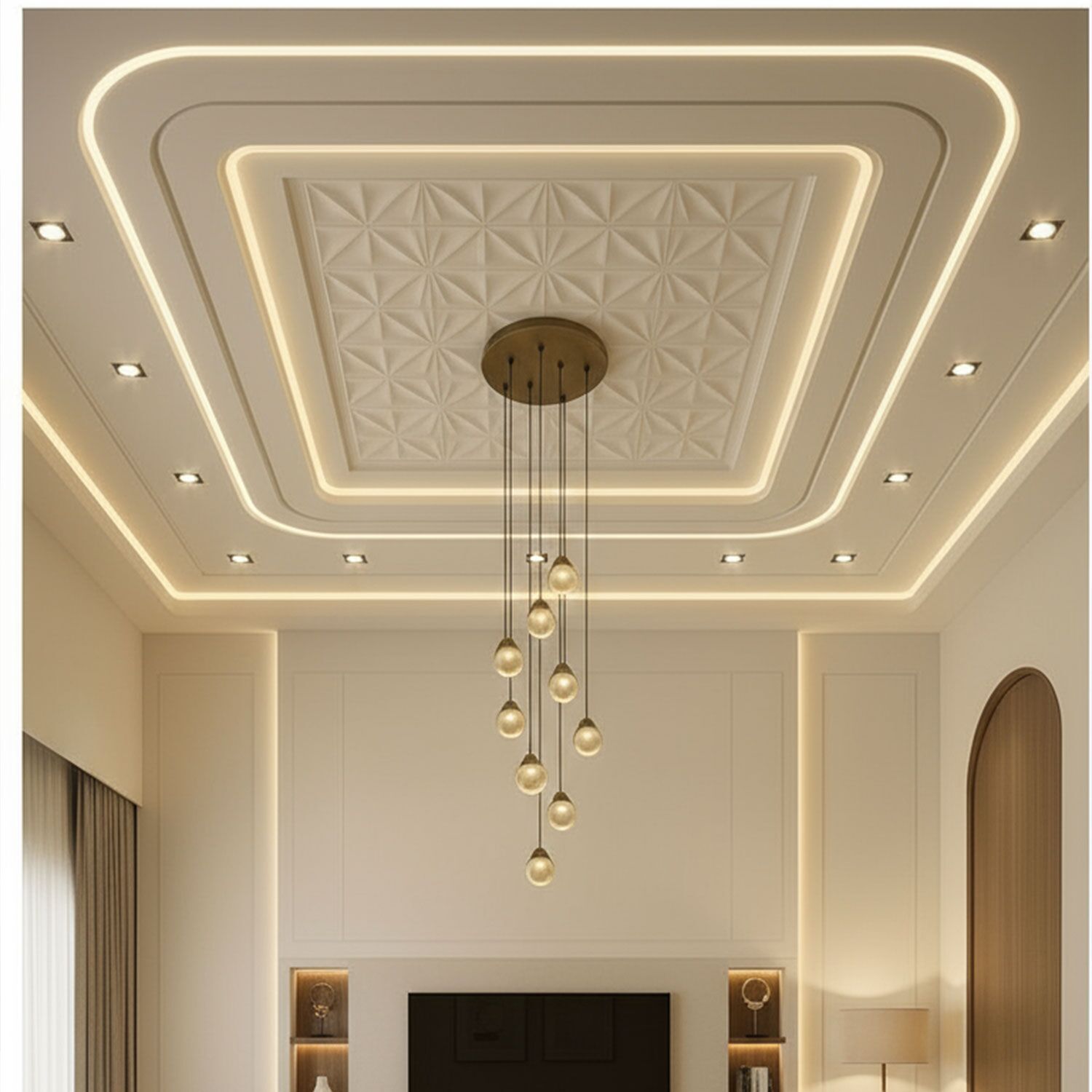 Luxury-Layered-False-Ceiling-Living-Room