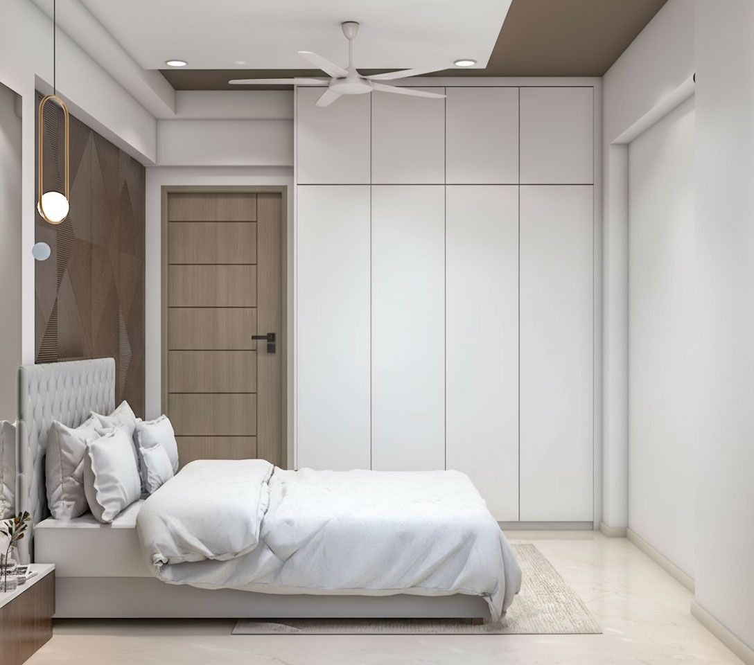 Modern-Off-White-4-Door-Swing-Wardrobe-Design-Featuring-Overhead-Cabinets