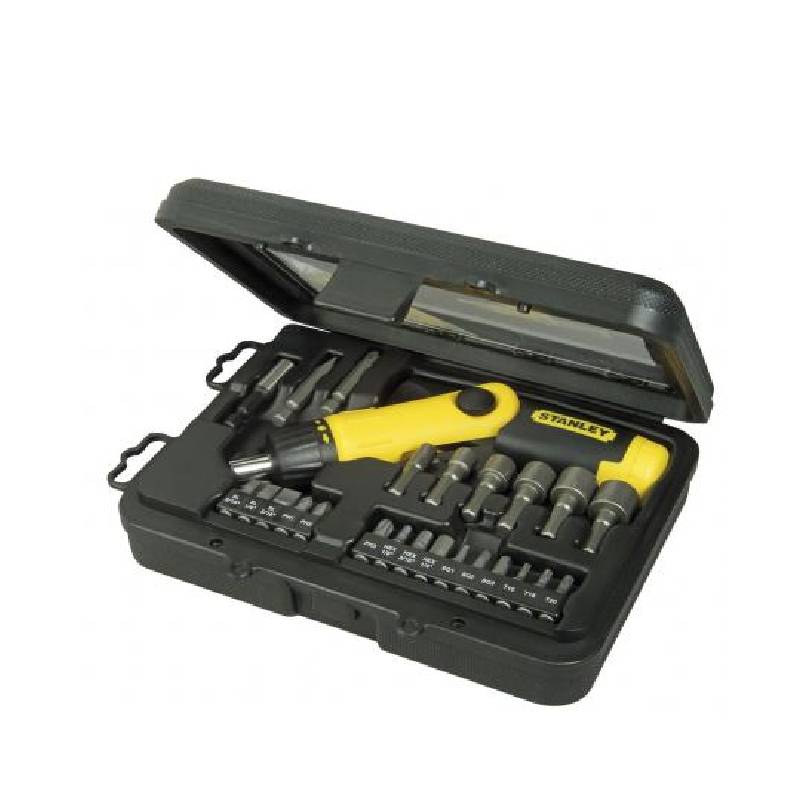 25 PIECES SET PISTOL GRIP - RATCHETING SCREWDRIVERS