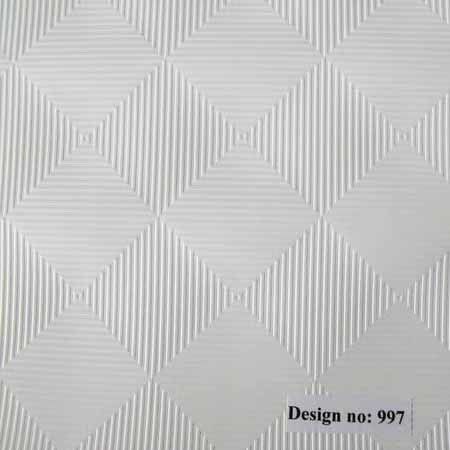 PVC CEILING TILE ASBM-8 60X60 WHITE FLOWER CN - Image 1