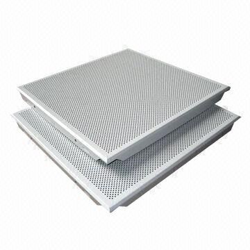 KLIK ALUMINUM CEILING TILE SEMI PERFORATED LAY-IN 60X60CM 0.6MM D007 - Image 1